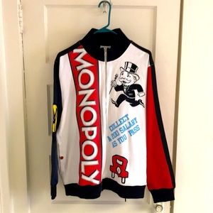Monopoly tracksuit with chenille patches and embroidery